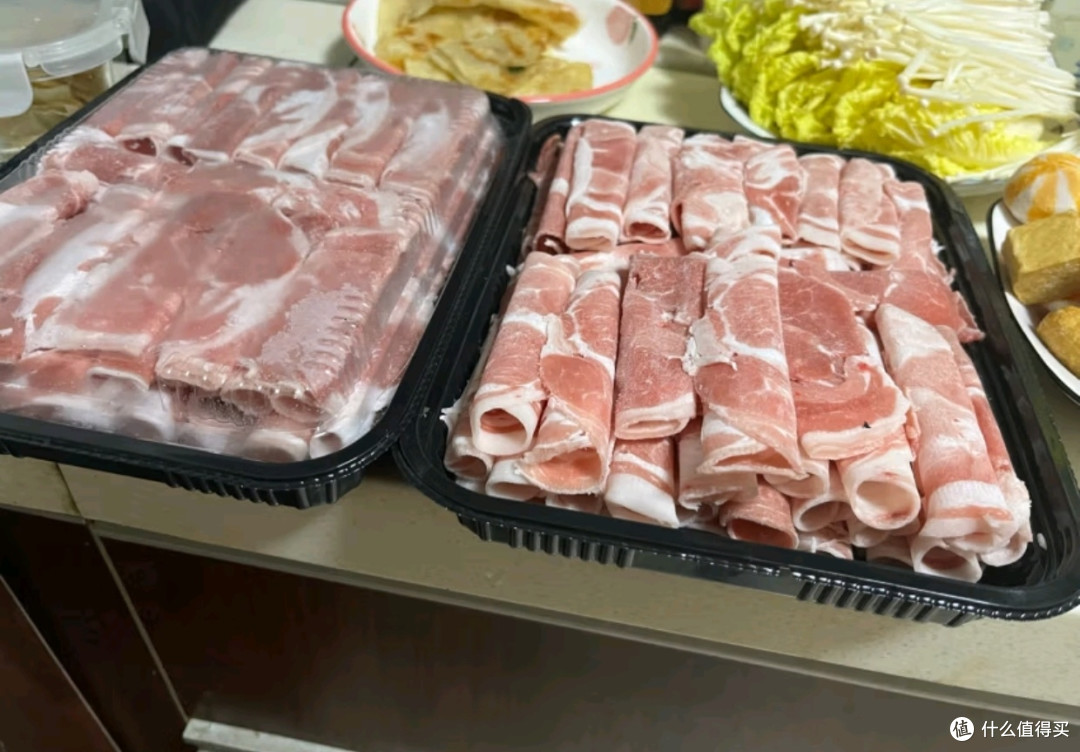 羊小柒 宁夏滩羊 羔羊原切羊肉卷净重2斤 羊肉片火锅食材清真