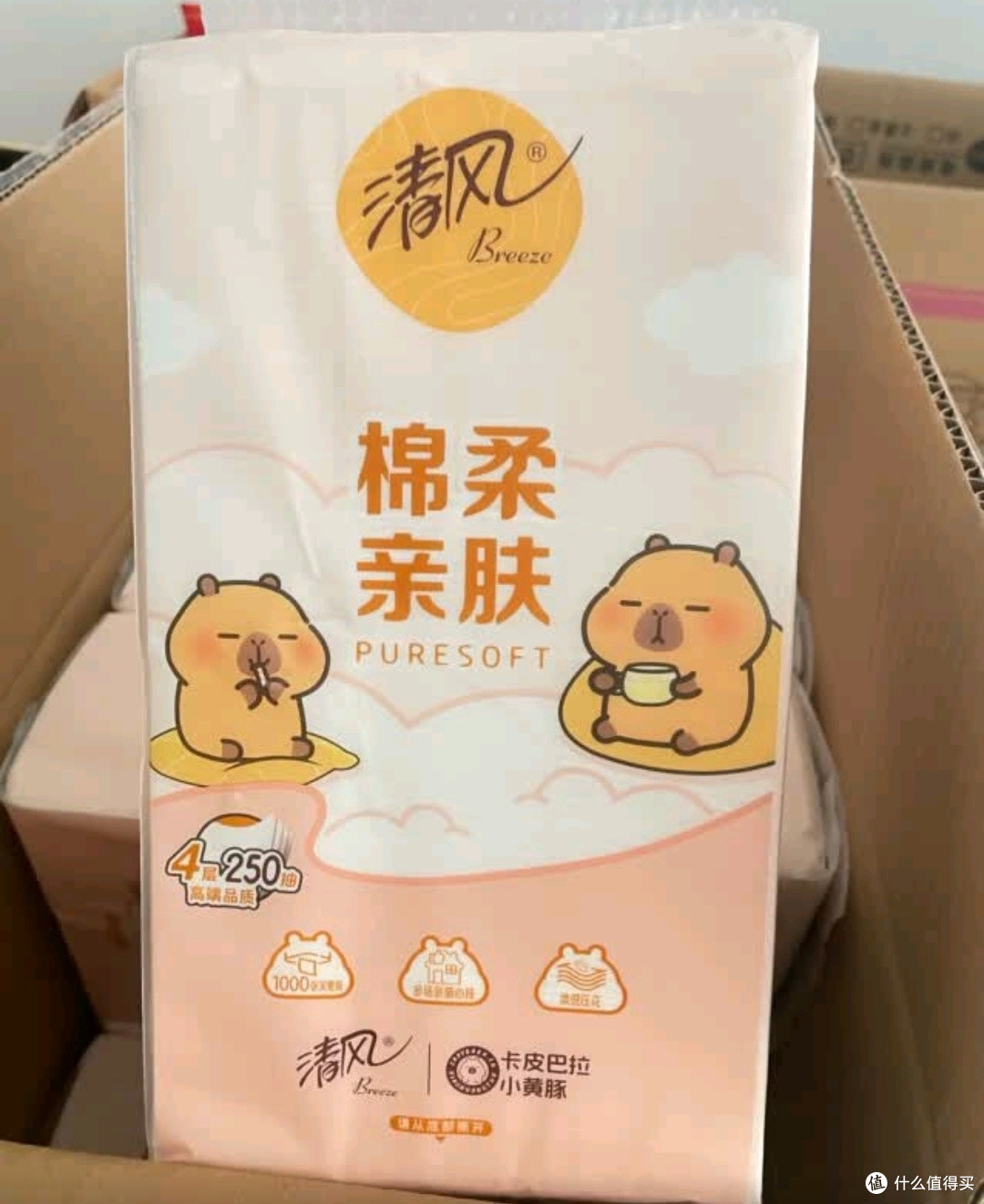 清风悬挂式抽纸250抽,618必囤
