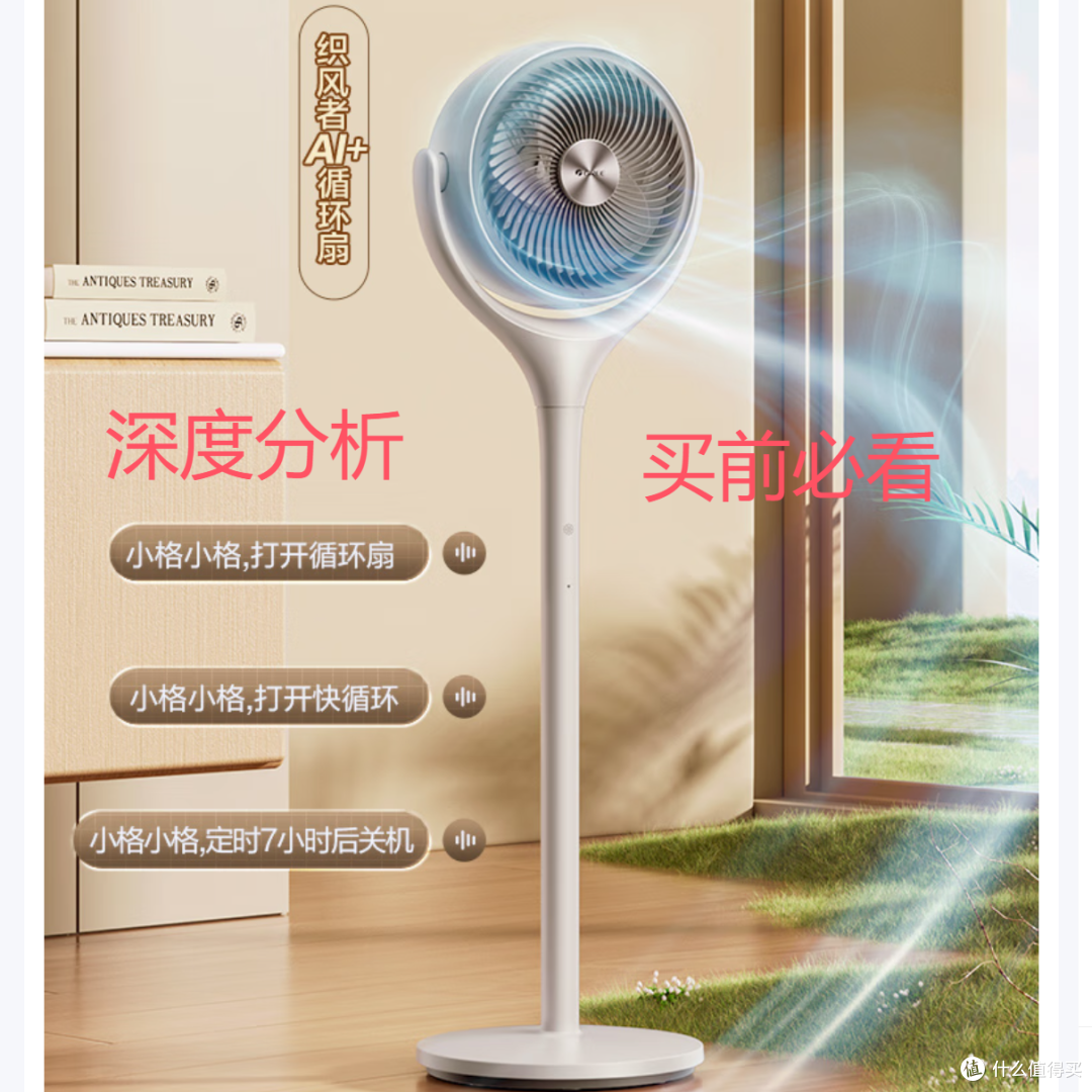 格力GREE【织风者AI+】一级能效直流变频轻音空气循环扇 分析建议