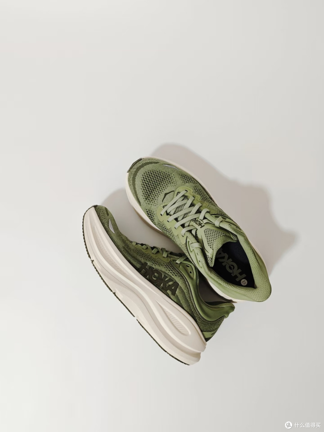 HOKA 邦代9宽楦设计,春季活力绿