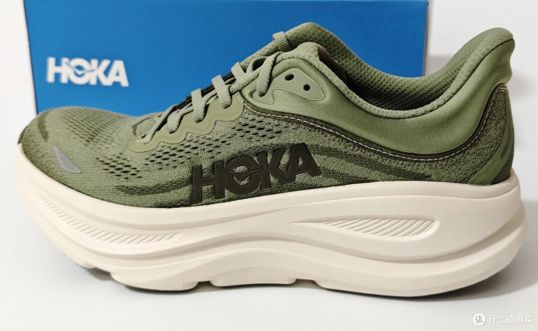 HOKA 邦代9宽楦设计,春季活力绿