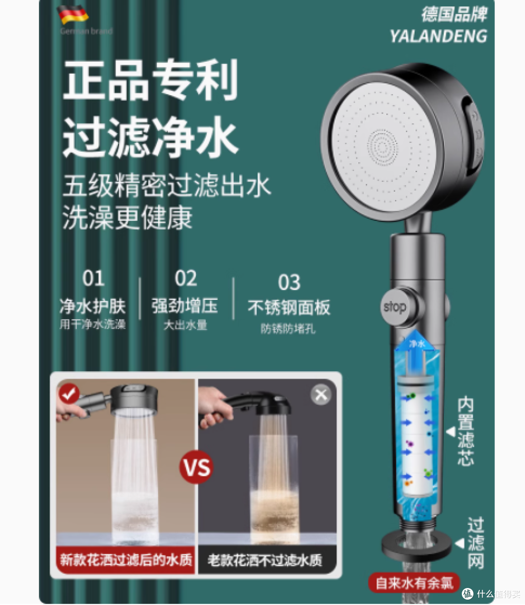邂逅极致淋浴体验——雅兰登旗舰店增压淋浴花洒喷头