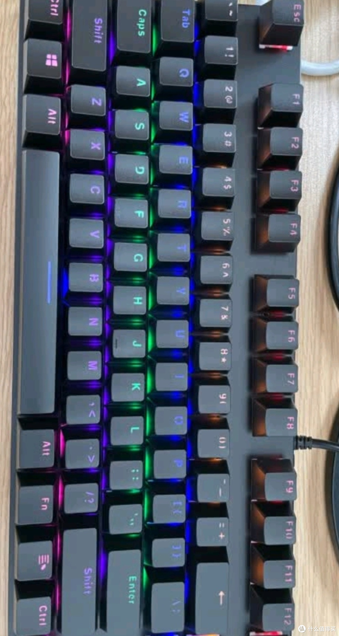 雷柏 V500PRO 有线背光机械键盘 104键全尺寸游戏电竞笔记本
