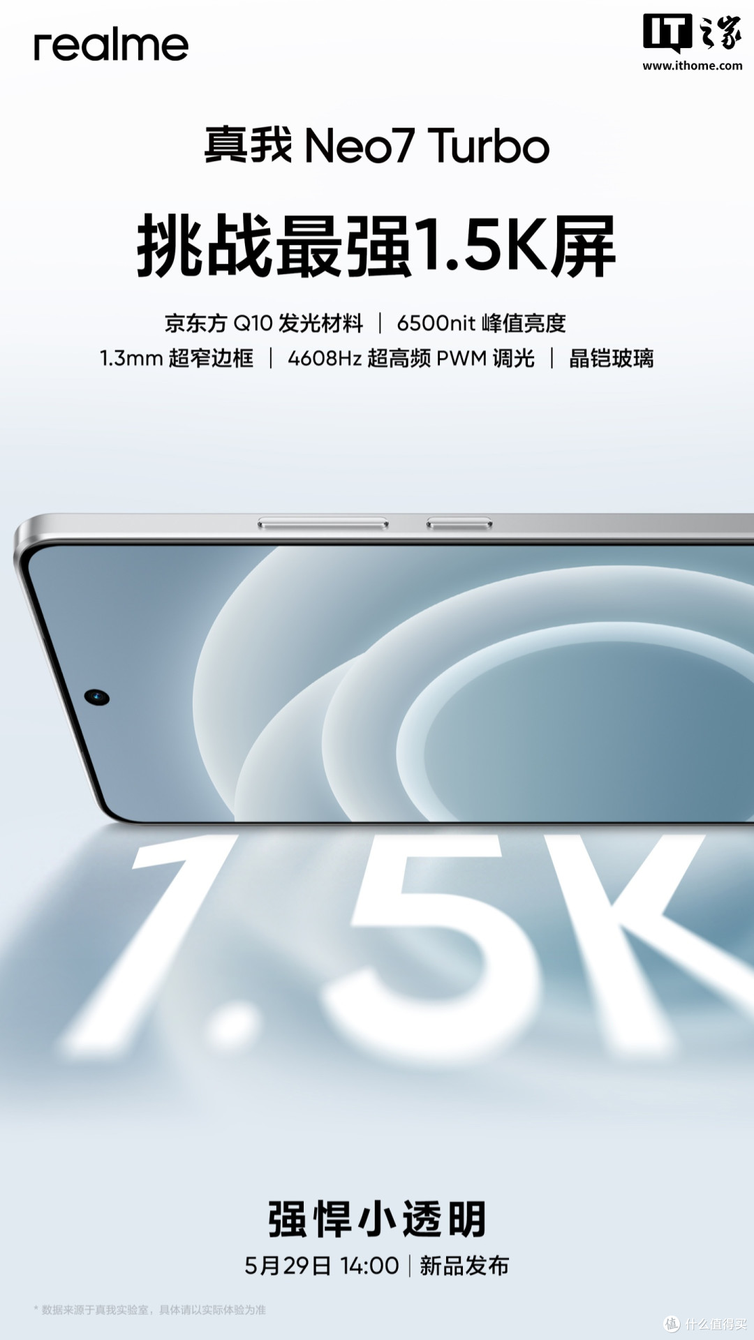 真我Neo7 Turbo手机预热:1.5K 144Hz直屏、京东方Q10材料