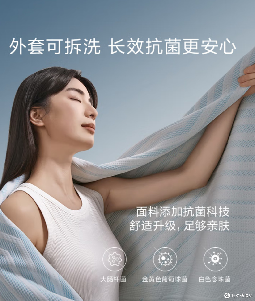 罗莱家纺 记忆棉床垫深睡慢回弹抗菌护脊可折垫加厚床褥180*200