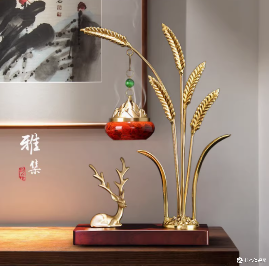 盈派黄铜香炉:一缕禅香,千年古韵