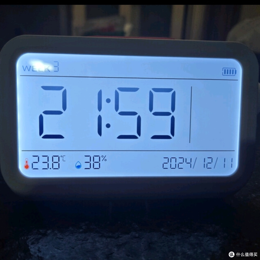 家居办公必备:京东京造MT2闹钟款温湿度计