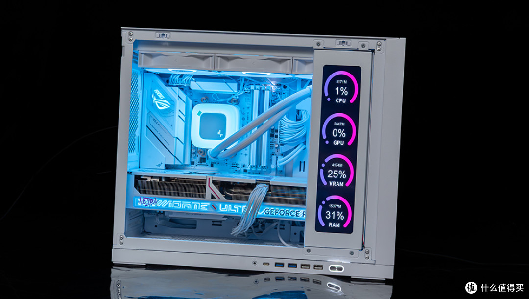 618纯白高端装机：9800X3D+华硕ROG B850小吹雪+D5 6400 48G+5080