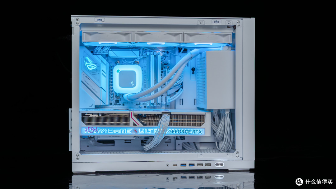 618纯白高端装机：9800X3D+华硕ROG B850小吹雪+D5 6400 48G+5080