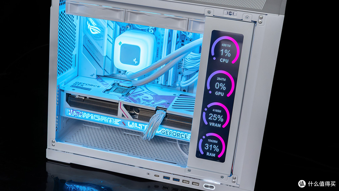 618纯白高端装机：9800X3D+华硕ROG B850小吹雪+D5 6400 48G+5080