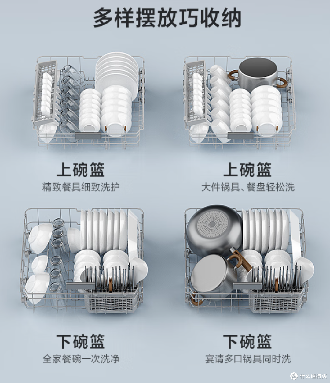 摆放方式多样容量更大