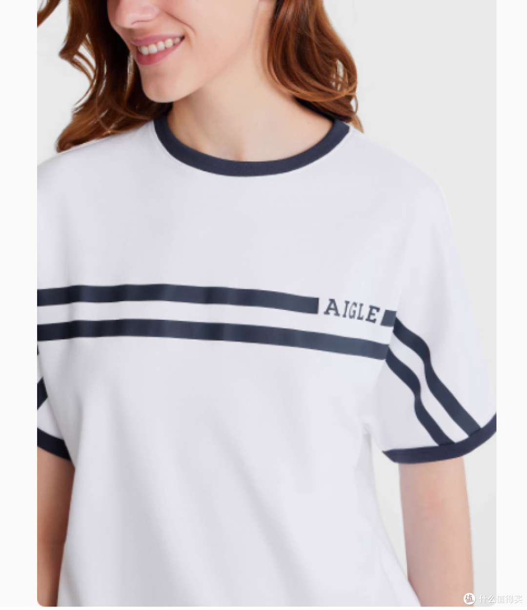 拥抱阳光,无惧炎热——AIGLE艾高女士速干UPF40防紫外线防晒短袖