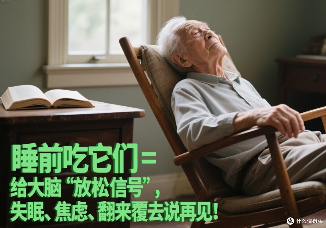 ​睡前吃它们=给大脑“放松信号”，失眠、焦虑、翻来覆去说再见！