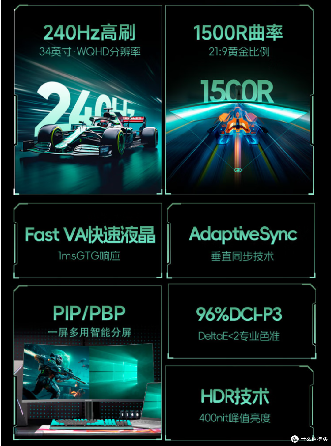 1100+到手34英寸240Hz满血电竞带鱼屏,618入手好时机