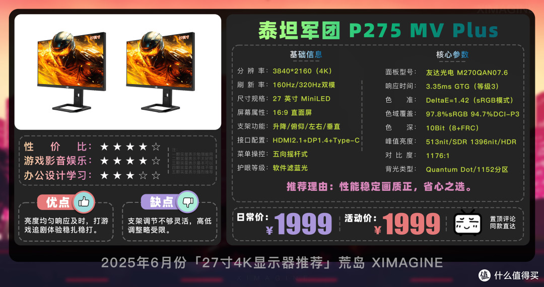 【27寸4K电竞显示器推荐】教父级显示器选购指南!新手购买攻略!