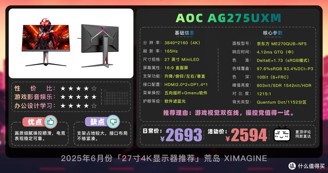 【27寸4K电竞显示器推荐】教父级显示器选购指南!新手购买攻略!