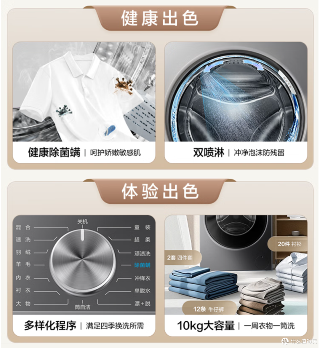 10kg单洗滚筒洗衣机怎么选?附618高性价比推荐