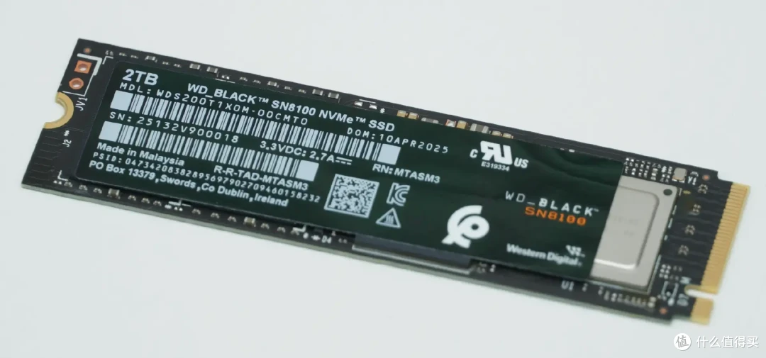 读14900MB/s，写14000MB/s！WD_BLACK SN8100 2TB PCIe 5.0 SSD