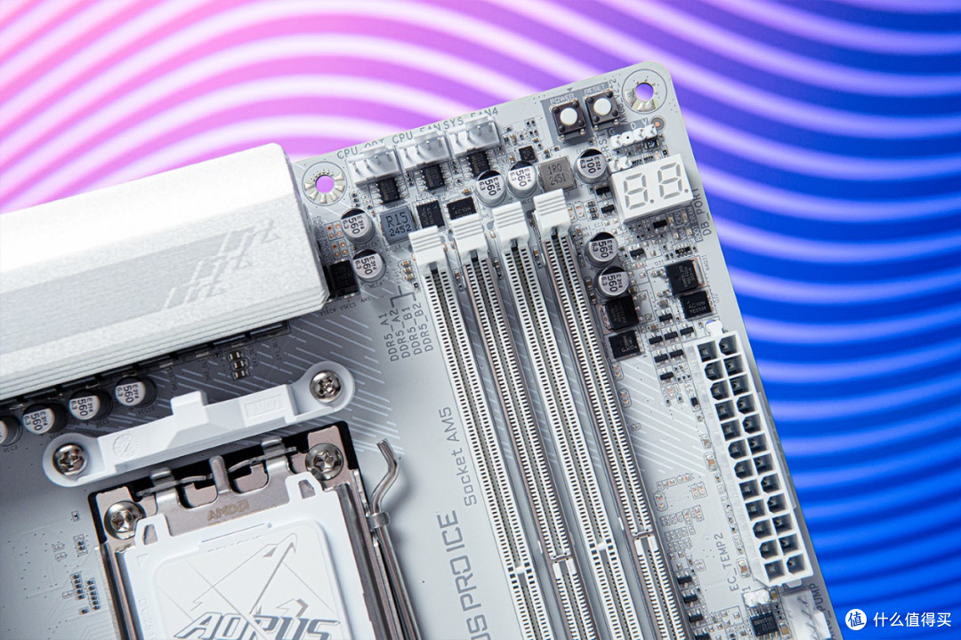 纯白高颜值,技嘉X870E AORUS PRO ICE电竞冰雕主板测试