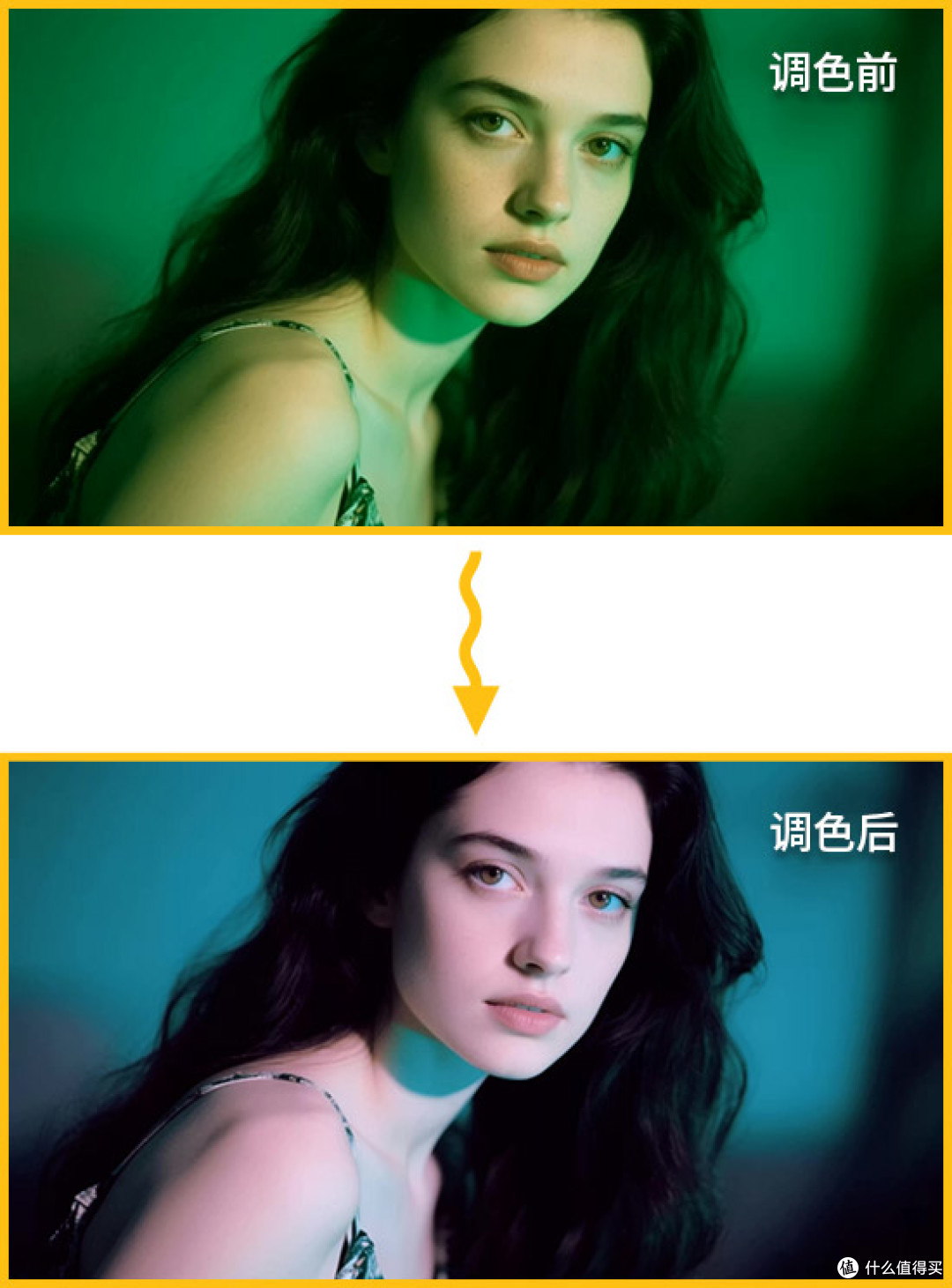 图1：偏绿视频矫正效果