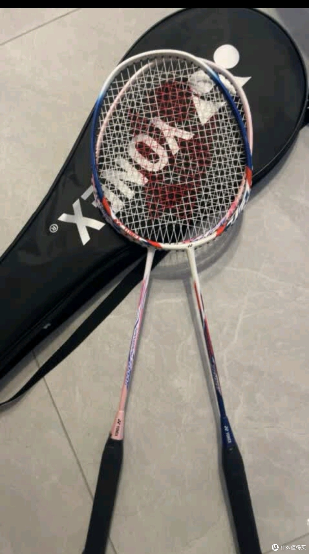 YONEX尤尼克斯羽毛球拍对拍碳素中杆比赛NR7000I红蓝已穿线附手胶