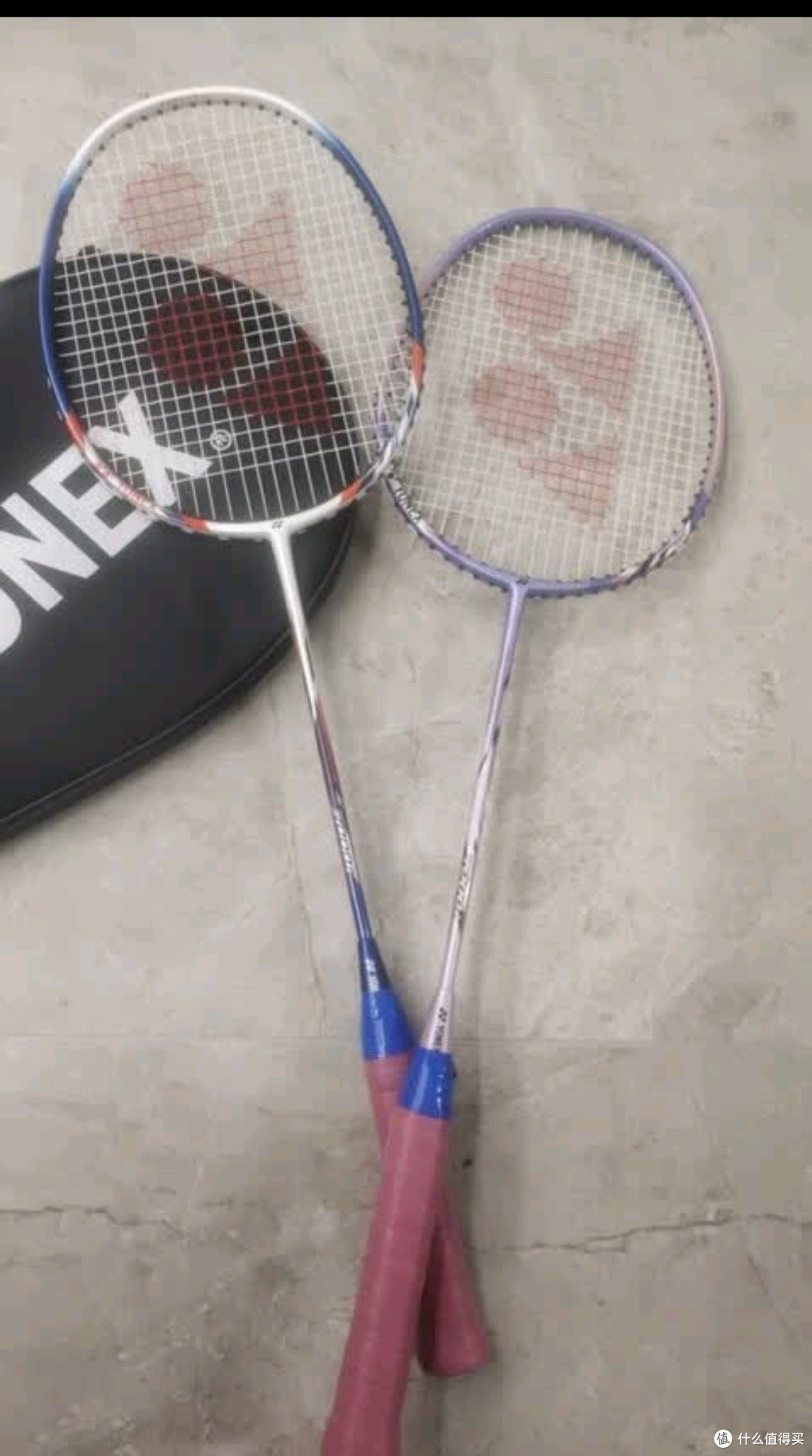 YONEX尤尼克斯羽毛球拍对拍碳素中杆比赛NR7000I红蓝已穿线附手胶