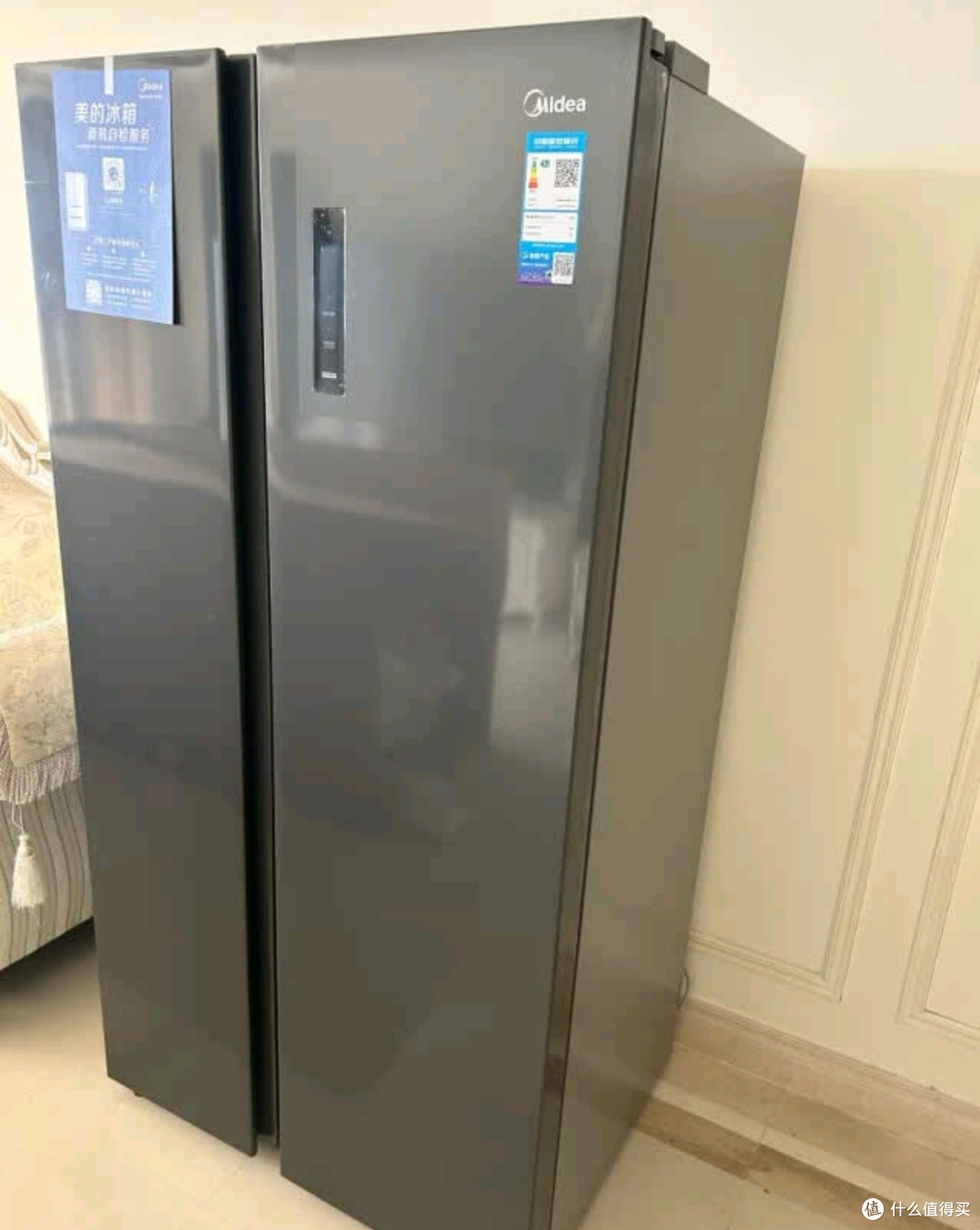 美的607升冰箱大容量低能耗一千五入手