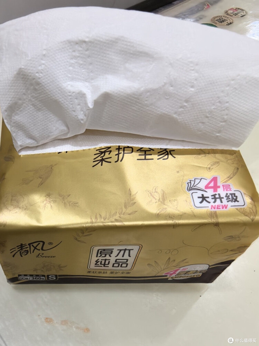 清风金装厚柔纸巾,秋冬护肤首选