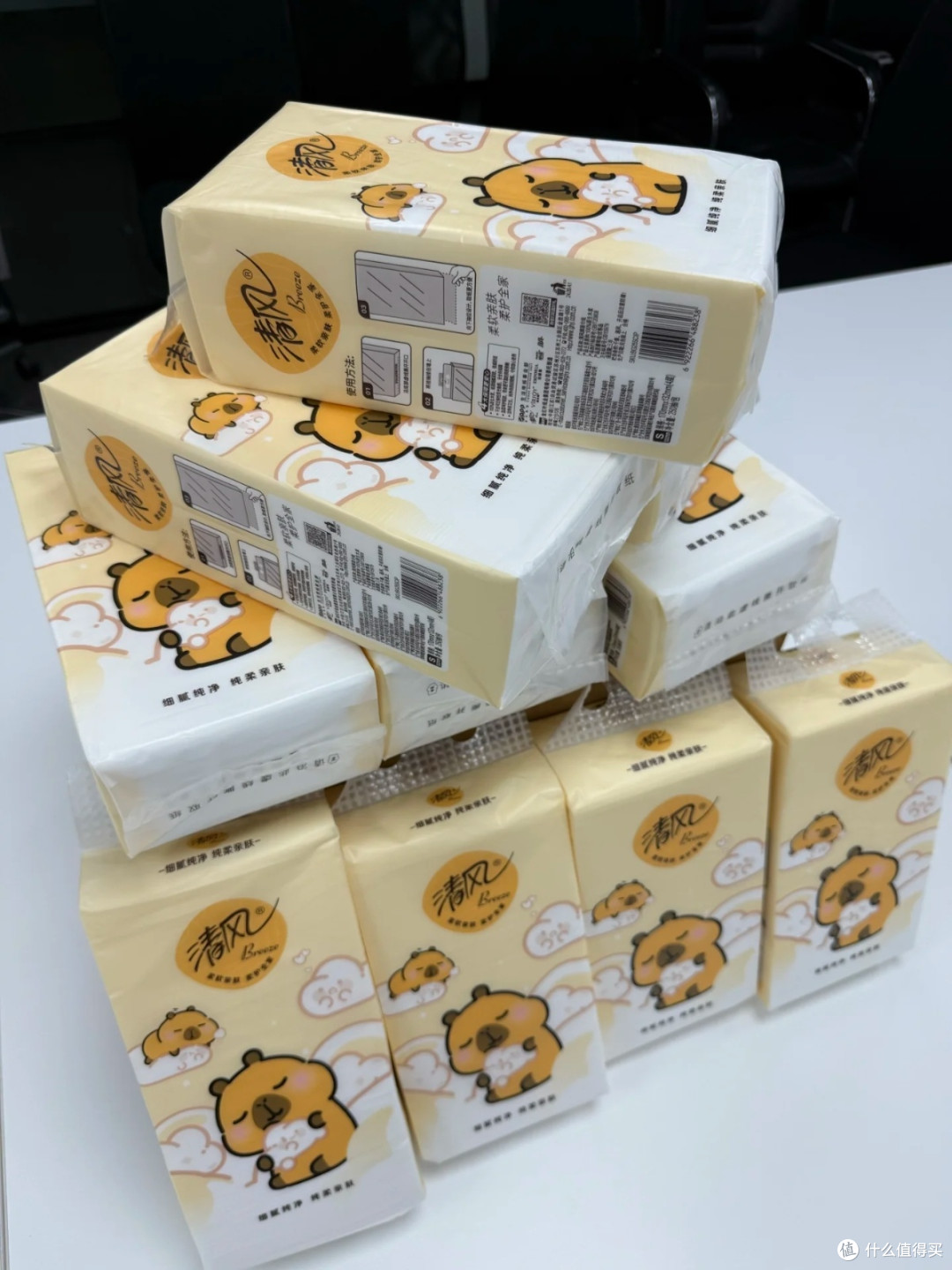 清风卡皮巴拉厚实不掉渣,家里必备的纸巾