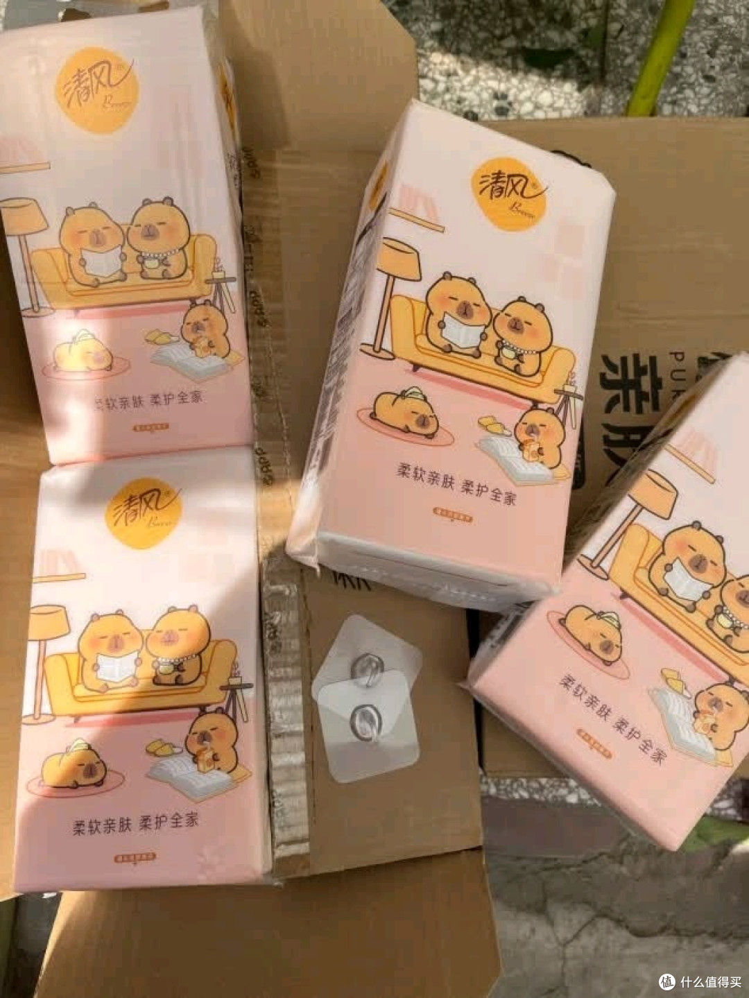 清风卡皮巴拉性价比超高，带娃必备纸巾