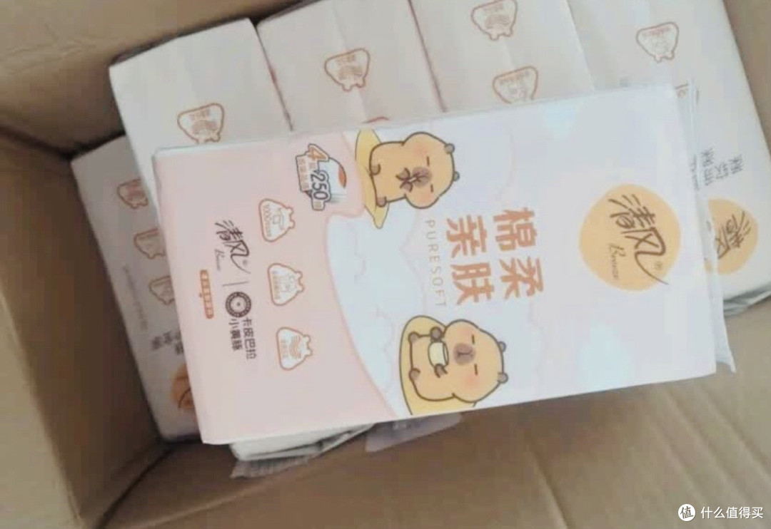 清风卡皮巴拉悬挂式抽纸开箱:萌趣与实用兼具的家居好物