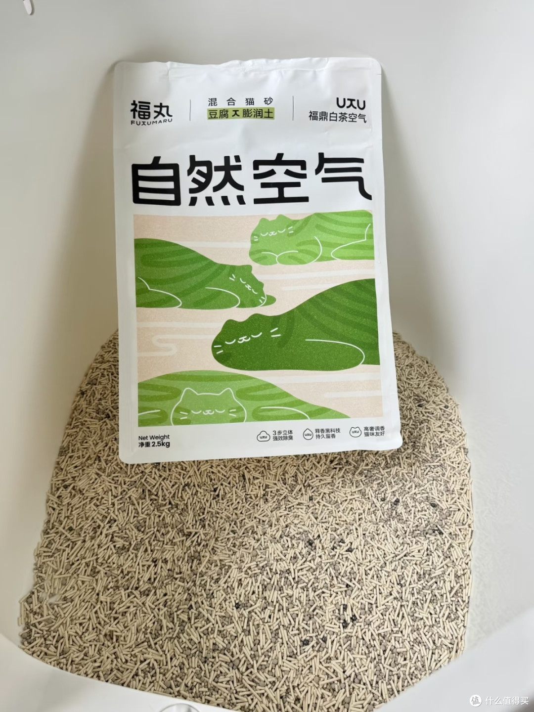 谁说猫砂难用?试试这款福丸白茶混合砂
