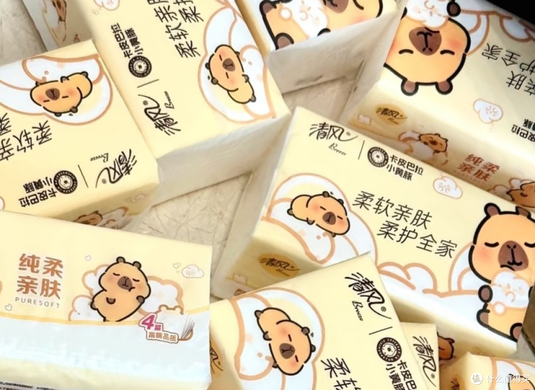 始于颜值，忠于品质——清风卡皮巴拉抽纸使用体验