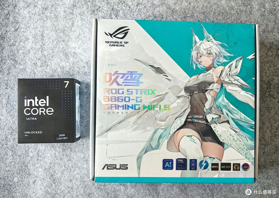 Ultra 265K处理器搭配ROG B860G主板后不到1400,就算炸了也香啊