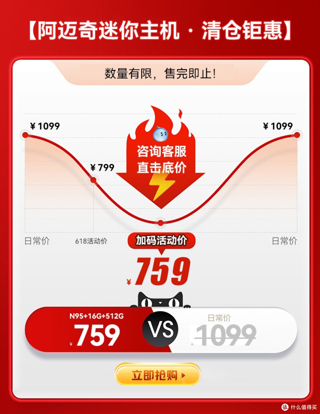阿迈奇迷你主机全系暴降,比618更狠的底价狂欢来了!
