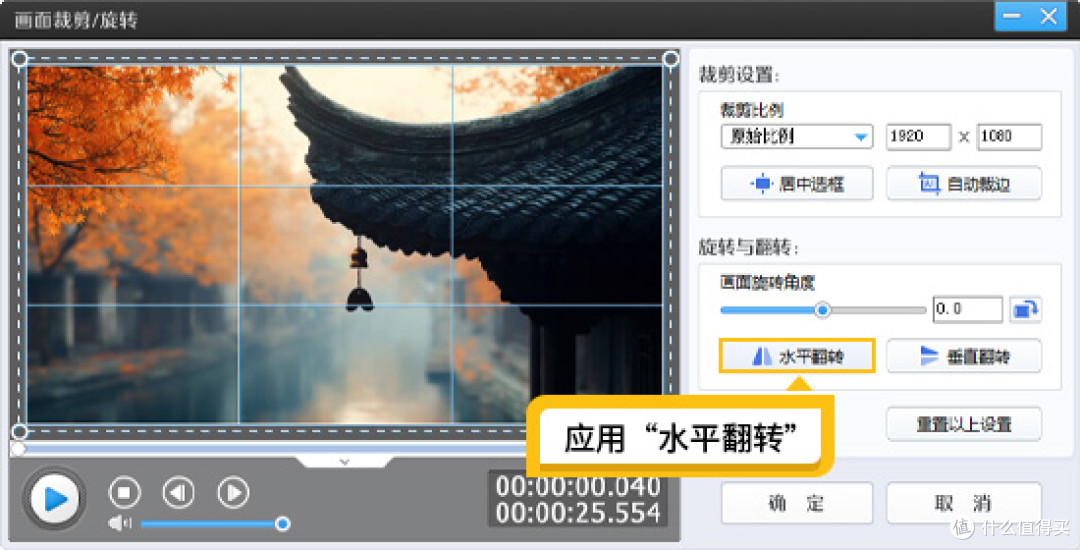 图2：应用水平翻转