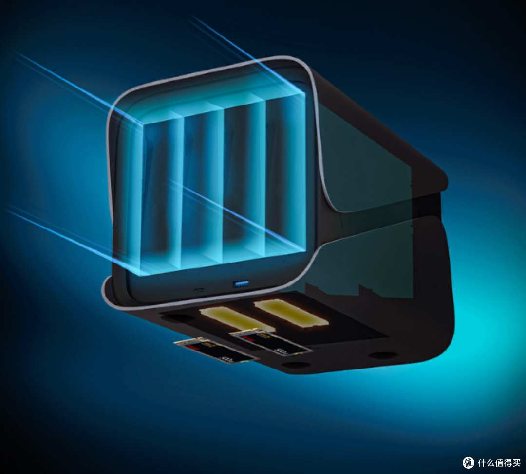 极空间Z4Pro,16G版四盘位NAS,解锁智能AI个人云存储新体验!