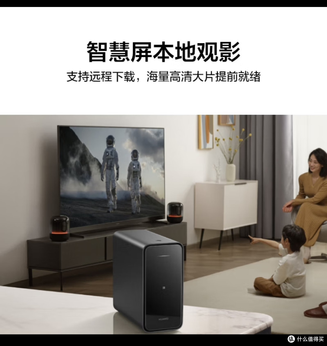 华为家庭存储4TB 手机一碰扩容 双盘位nas网络存储器