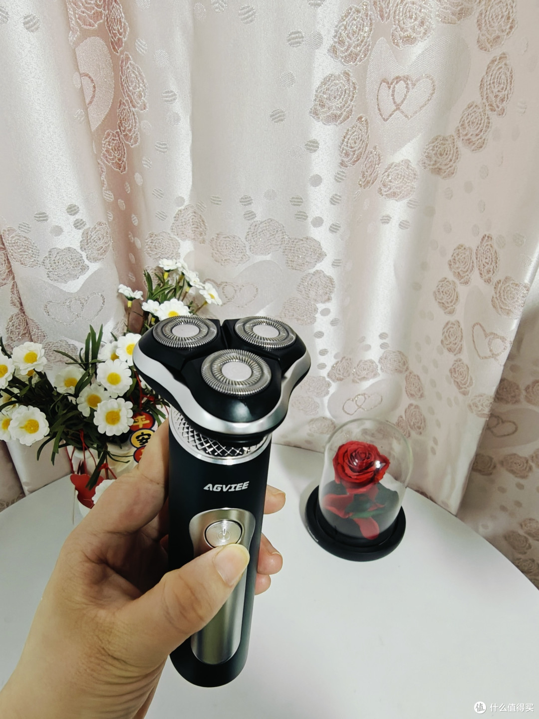 送老爸未野剃须刀，老人家笑得合不拢嘴