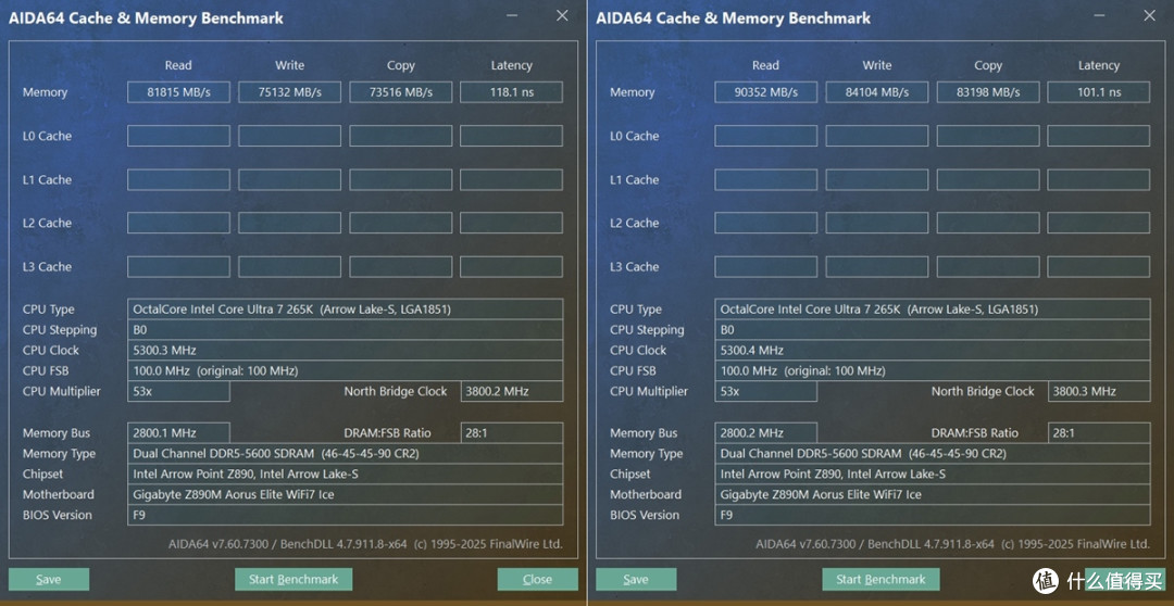 国货高频8000MHz金百达D5星刃RGB U7 265K+Z890M冰雕平台实测
