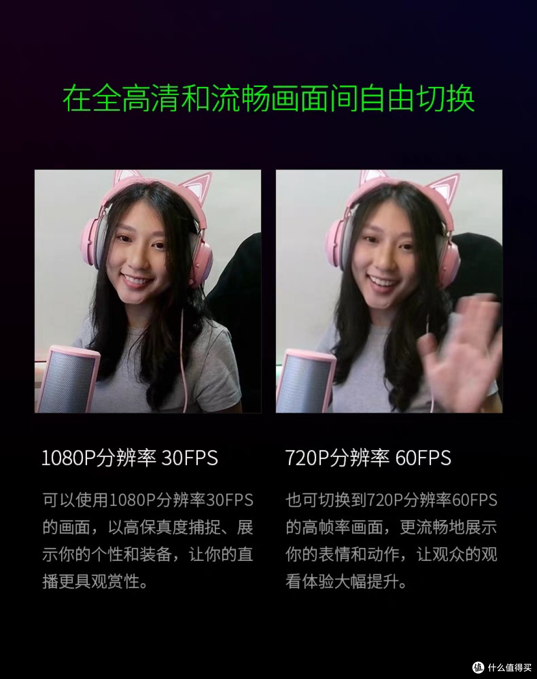 雷蛇清姬X摄像头高清1080P评测