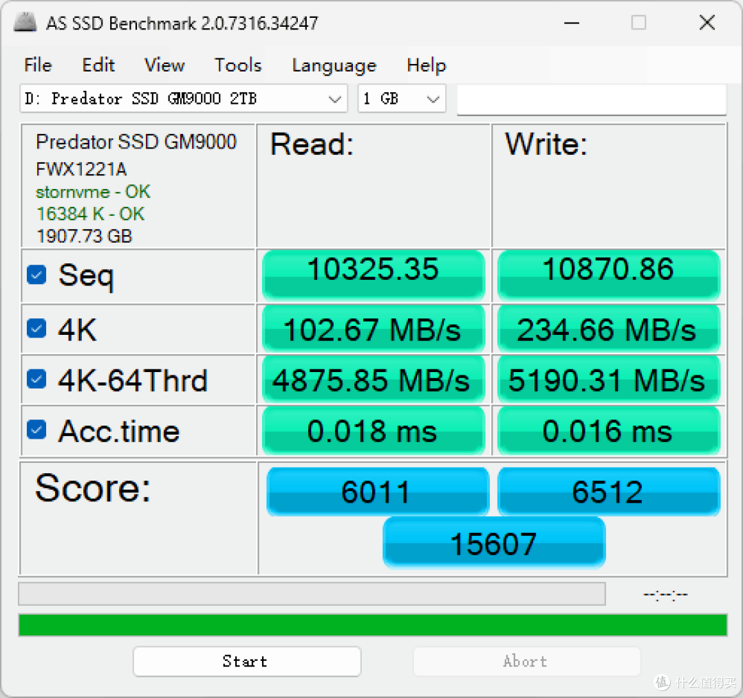 宏碁掠夺者 GM9000 神舆 2TB 旗舰级固态硬盘 开箱分享