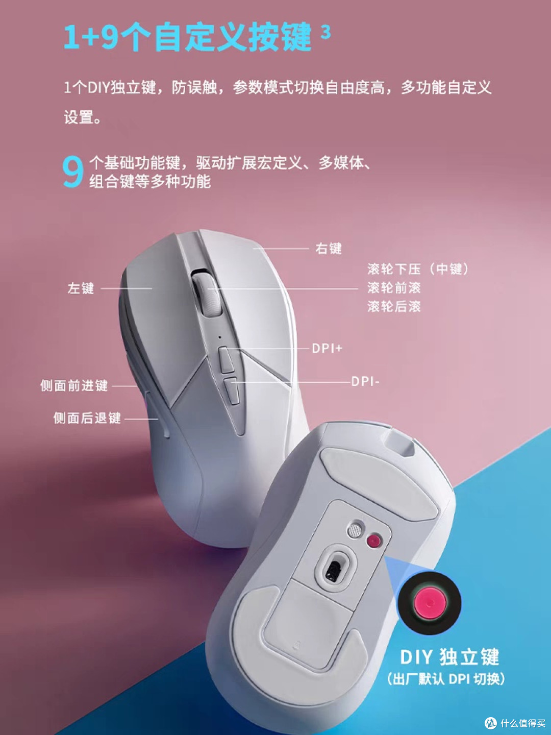 雷柏V300SE:轻量化双模电竞鼠标