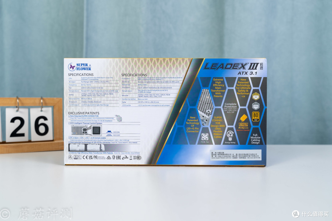 九宫格盲插接口,好看又易用,振华LEADEX PROA1000W金牌电源拆解