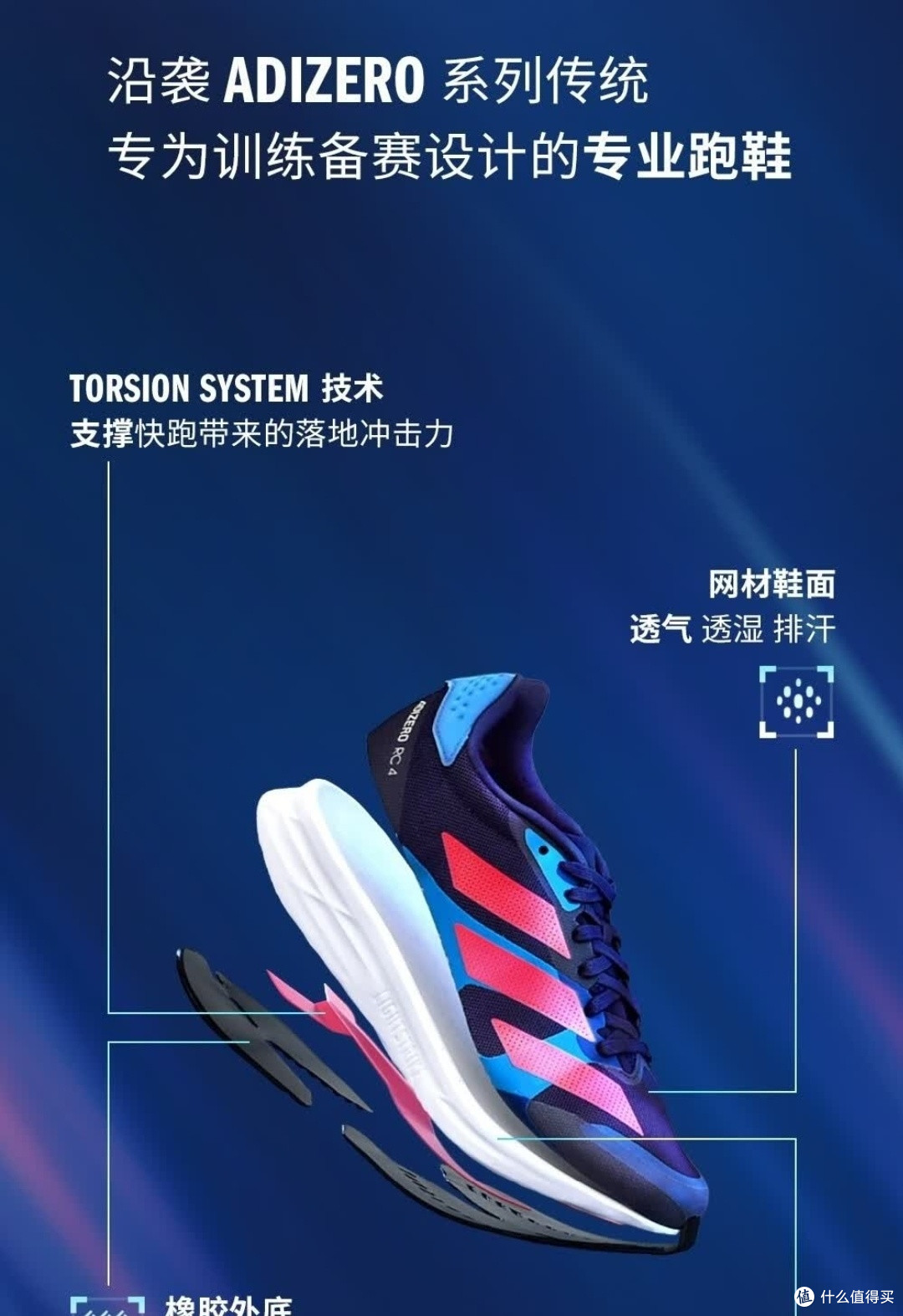阿迪达斯adizero RC 4是你的绝佳拍档