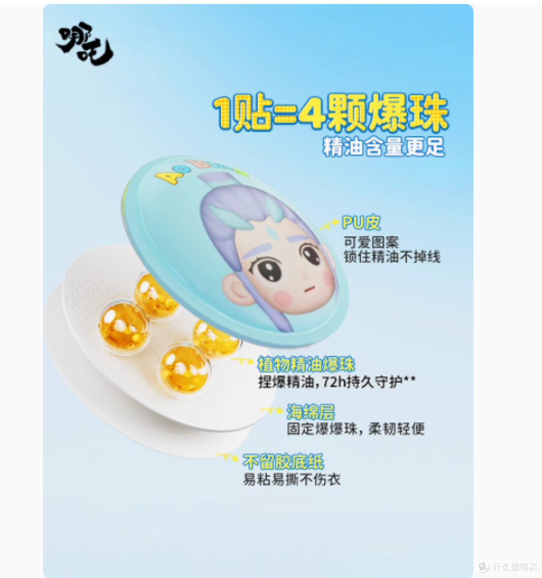 驱蚊新招,趣享无蚊时光——pxo哪吒敖丙悟空驱蚊贴精油爆珠贴