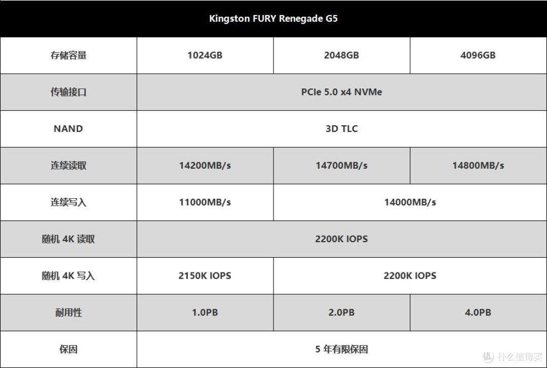 4PB寿命旗舰!Kingston FURY Renegade G5评测:性能与耐久双巅峰