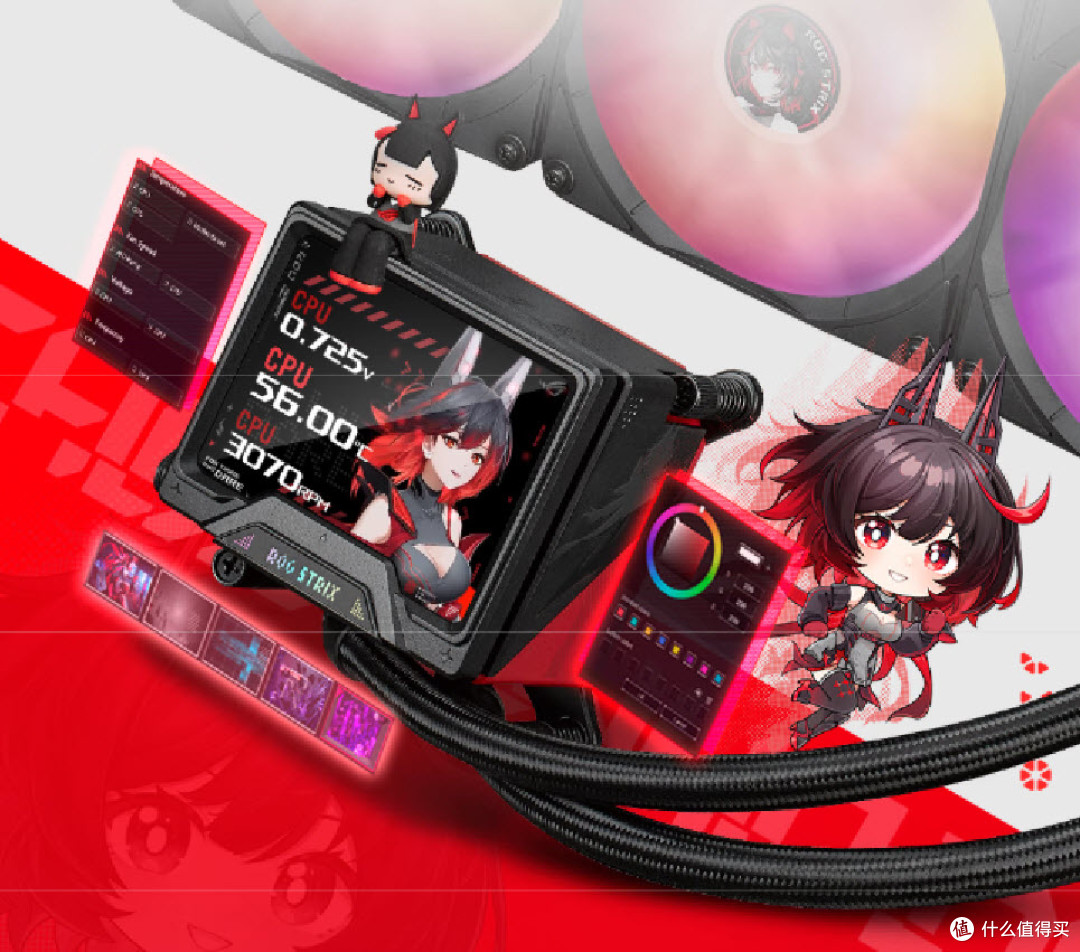 新品ROG RO姬水冷散热器燃爆登场,开启二次元电竞奇妙之旅