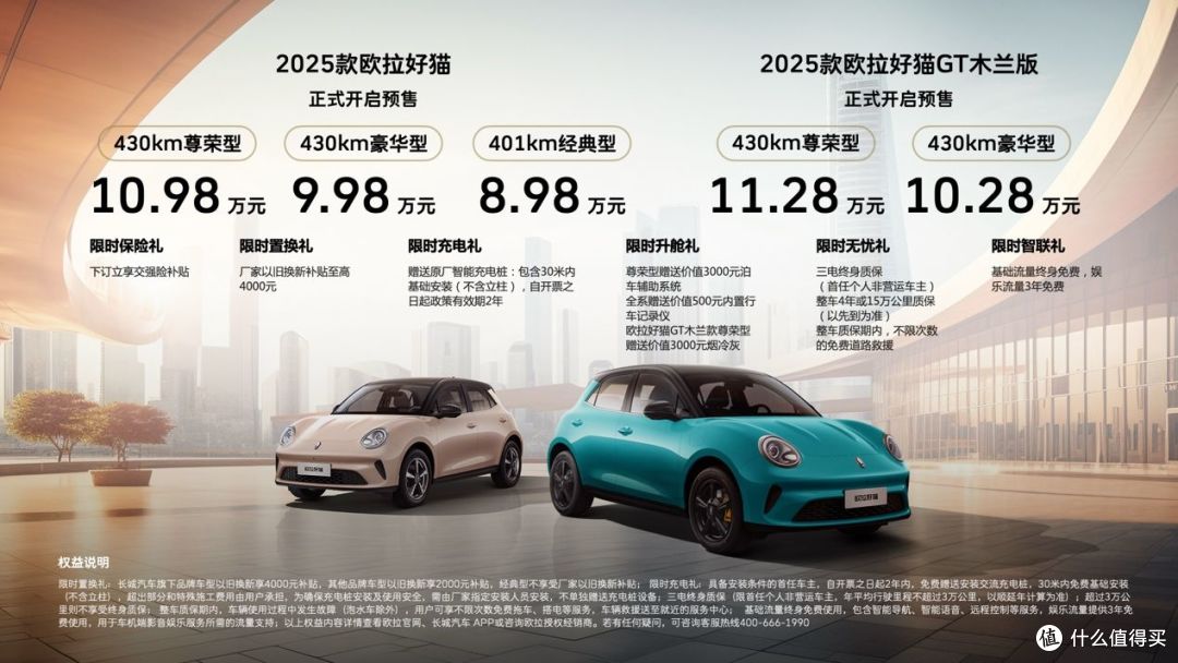 以经典造就精品 2025款欧拉好猫8.98万元开启预售!