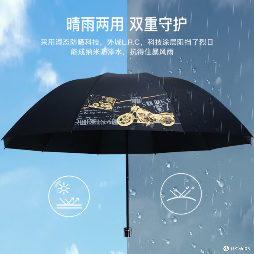 暴雨天优雅指南:这三把京东爆款大雨伞,扛住大风还不贵